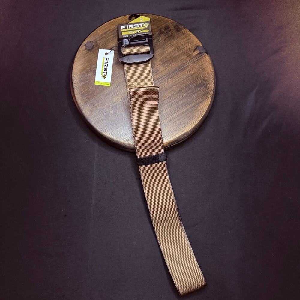 First Tactical BDU Belt Size Small 28"-30" Coyote Nylon 143000 Web Belt